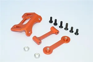 GPM For Tamiya DT-03 Upgrade Parts Aluminium Adjustable Wing Mount - 1 Set Orange