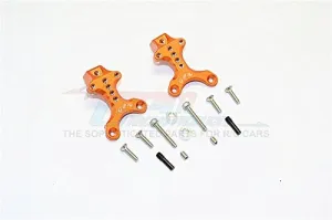 GPM For Thunder Tiger Kaiser XS Upgrade Parts Aluminum Front/Rear Adjustable Shock Mount - 2Pcs Set Orange