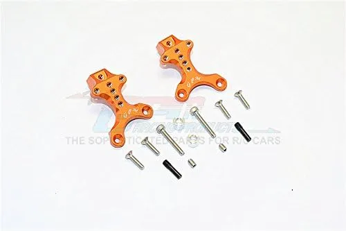 GPM For Thunder Tiger Kaiser XS Upgrade Parts Aluminum Front/Rear Adjustable Shock Mount - 2Pcs Set Orange