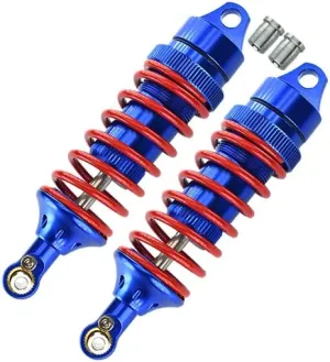 GPM For Traxxas E-Revo Brushless/E-Revo VXL 2.0 / Revo/Revo 3.3 Upgrade Parts Aluminum Front/Rear Adjustable Spring Dampers (85mm) with Aluminum Ball Ends - 1 Pr Set Blue