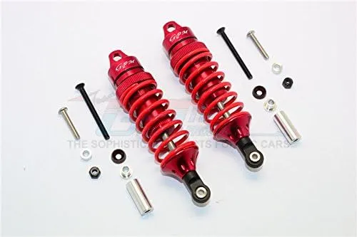 GPM for Traxxas XO-01 Supercar Upgrade Parts Aluminum Front/Rear Adjustable Spring Damper - 1Pr Set Red