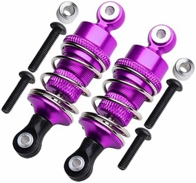 GPM For HPI Sport 3 Flux Upgrade Parts Aluminum Front/Rear Adjustable Shocks (50mm) - 1Pr Set Purple
