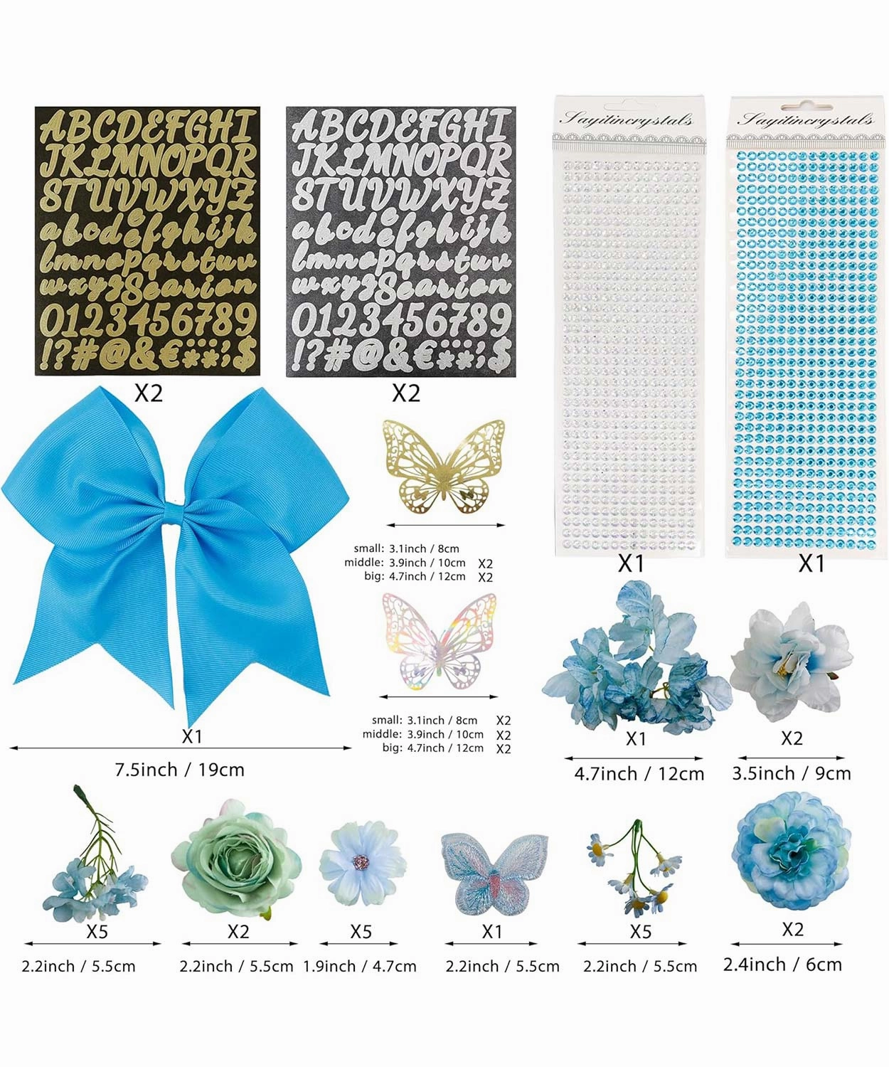 Graduation Cap Decoration Kit DIY Craft - 5 Colors Available