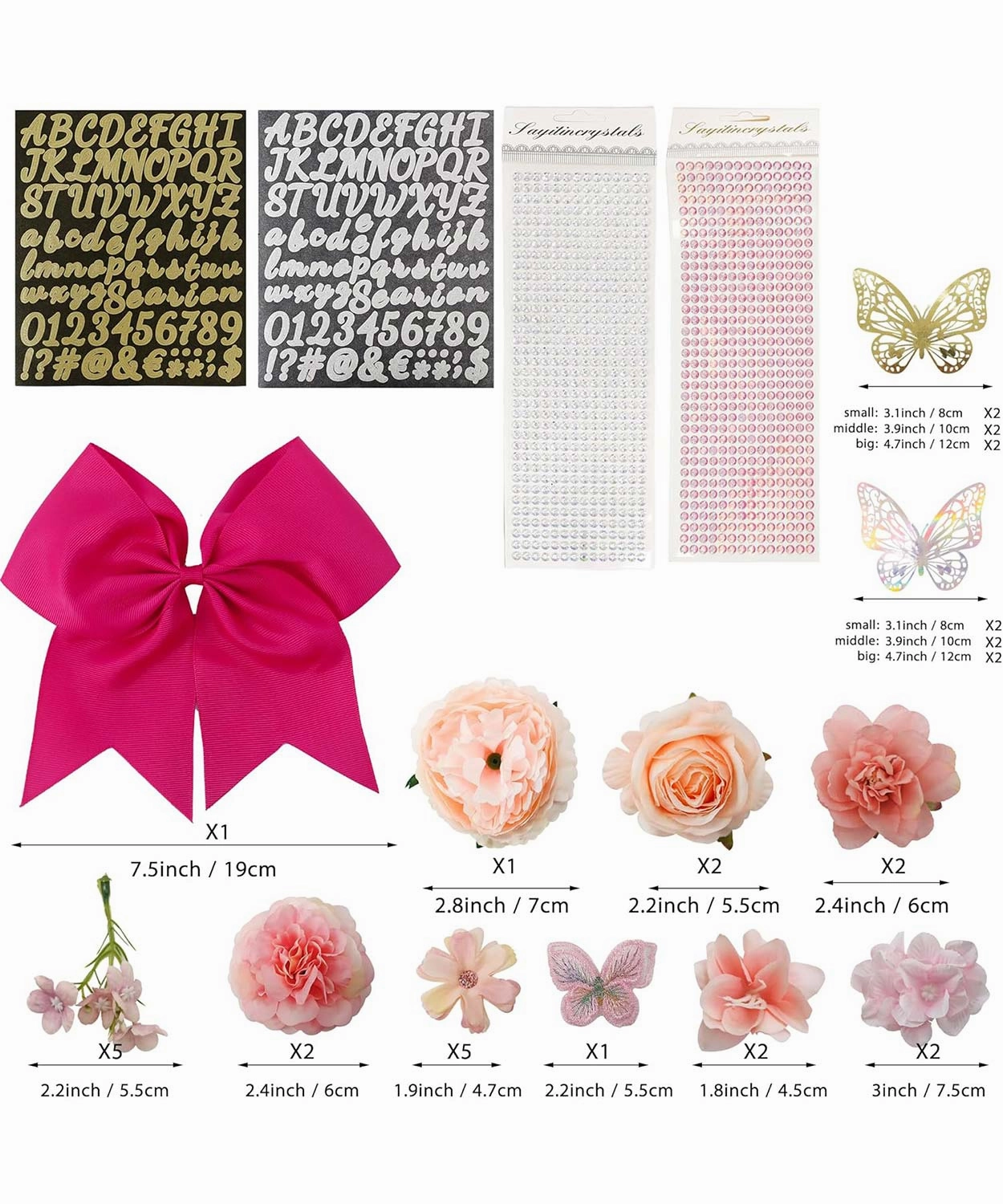 Graduation Cap Decoration Kit DIY Craft - 5 Colors Available