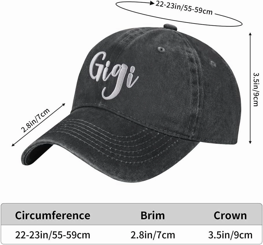 Grandma Hats for Women, Cotton Adjustable Embroidered Grandmother Baseball Cap Gifts for Mom Mimi Gigi Grandma Nana Grandmom