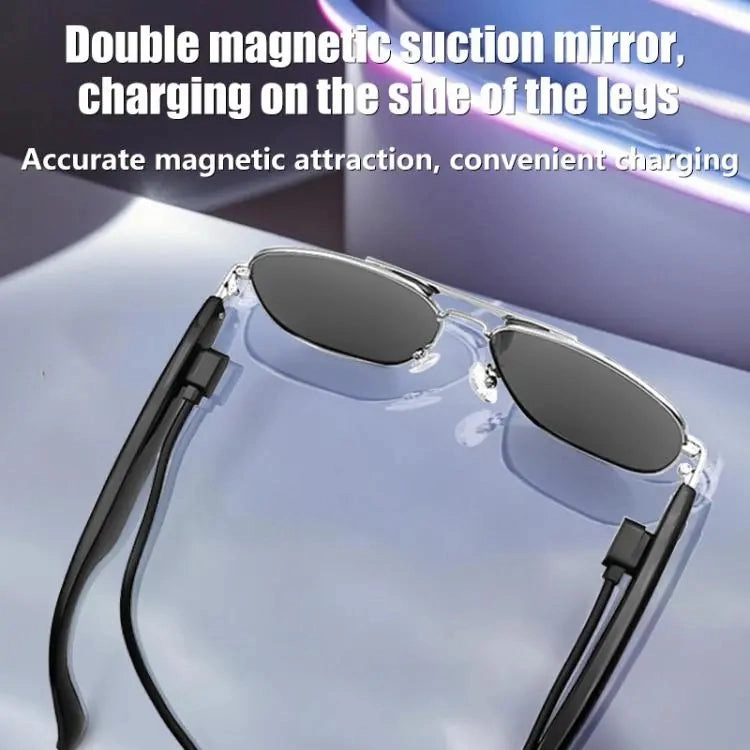 GS02 Smart Glasses, Support Voice Assistant / Bluetooth Call / Remote Control Photography(Brown)