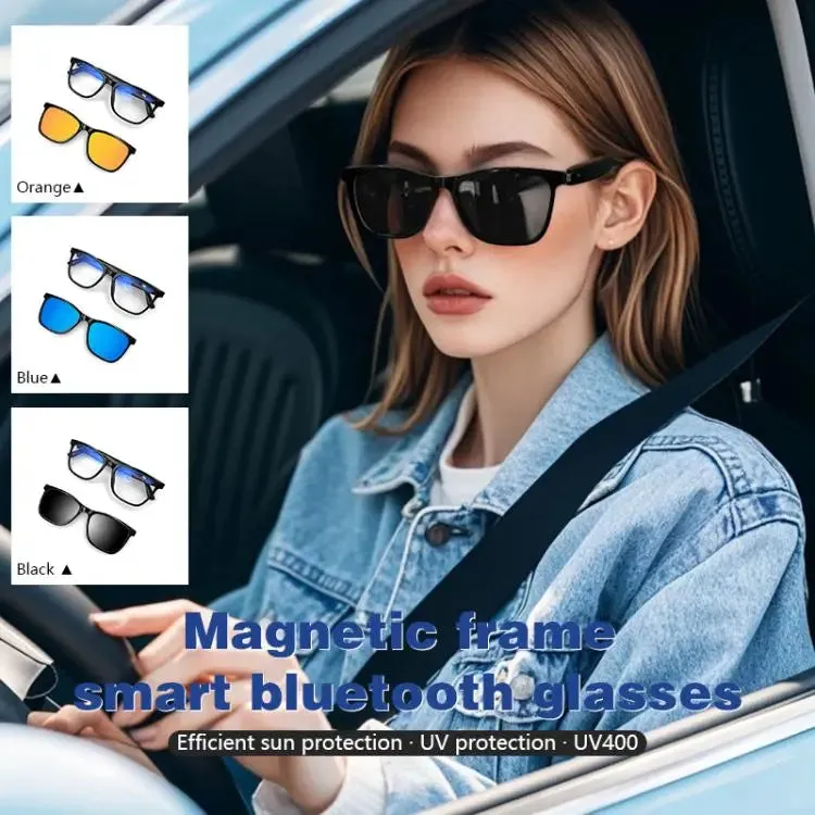 GS05 Smart Glasses, Support AI Smart Chip / Bluetooth Call / Remote Control Photography(Black)
