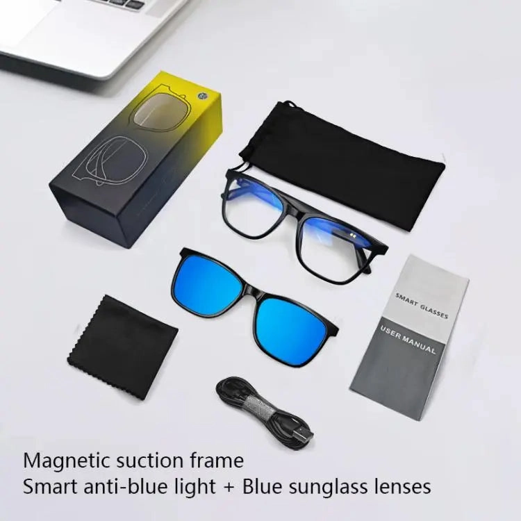 GS05 Smart Glasses, Support AI Smart Chip / Bluetooth Call / Remote Control Photography(Blue)
