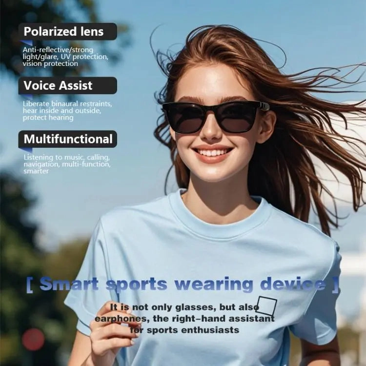 GS05 Smart Glasses, Support AI Smart Chip / Bluetooth Call / Remote Control Photography(Blue)