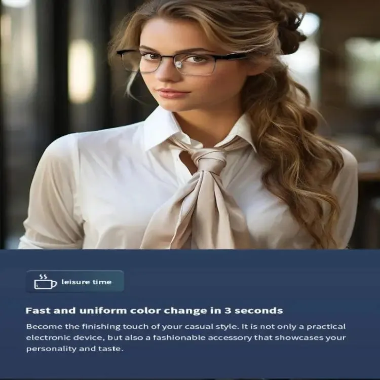 GS06 Smart Glasses, Support AI Smart Chip / Bluetooth Call / Outdoor Sports(Gold)