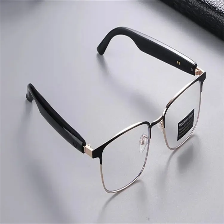 GS06 Smart Glasses, Support AI Smart Chip / Bluetooth Call / Outdoor Sports(Gold)