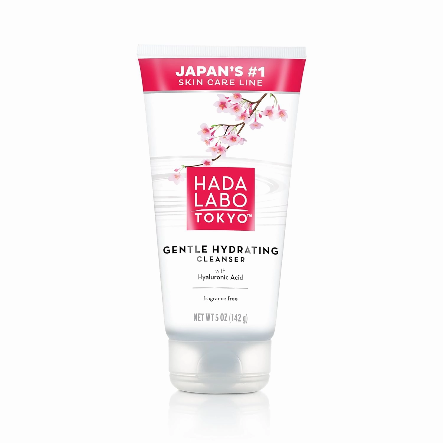Hada Labo Tokyo Gentle Hydrating Foaming Facial Cleanser, Fragrance-Free Sensitive Skin Face Wash with Hyaluronic Acid and Conditioning Agents Soften Skin, Locks In Moisture, 5.0 oz Each (Pack of 3)