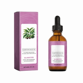 Hair Care Serum With Castor Seed Oil,Teatreeoill,JojobaOil,ArganOil,Sophora JaponicaSeedOil,Clarifying Scalp Serum,Nourishes,Moisturizes,Balances Oil,Lightweight,Improve Scalp Environment