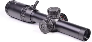 Hammers Lightweight Lever Action Rifle Scope 1-4x20 w/Illuminated Etched Glass Hog Pig Reticle 1inch Tube Weaver Rings Finger Adjustable Lockable Turret Screw Speed Lever