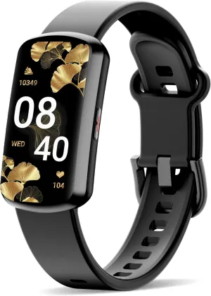 Health Fitness Tracker with 24/7 Heart Rate and Blood Pressure, Smart Watch with Blood Oxygen Monitor, 120  Sport Mode, Sleep Tracking Waterproof Activity Tracker for Women Men