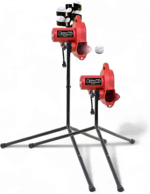 Heater Sports Base Hit Lite Adjustable Baseball Pitching Machine – 45 MPH Pitching Speed, Includes Automatic Ball Feeder, Extremely Accurate | Perfect for Hitting and Fielding Training for All Ages