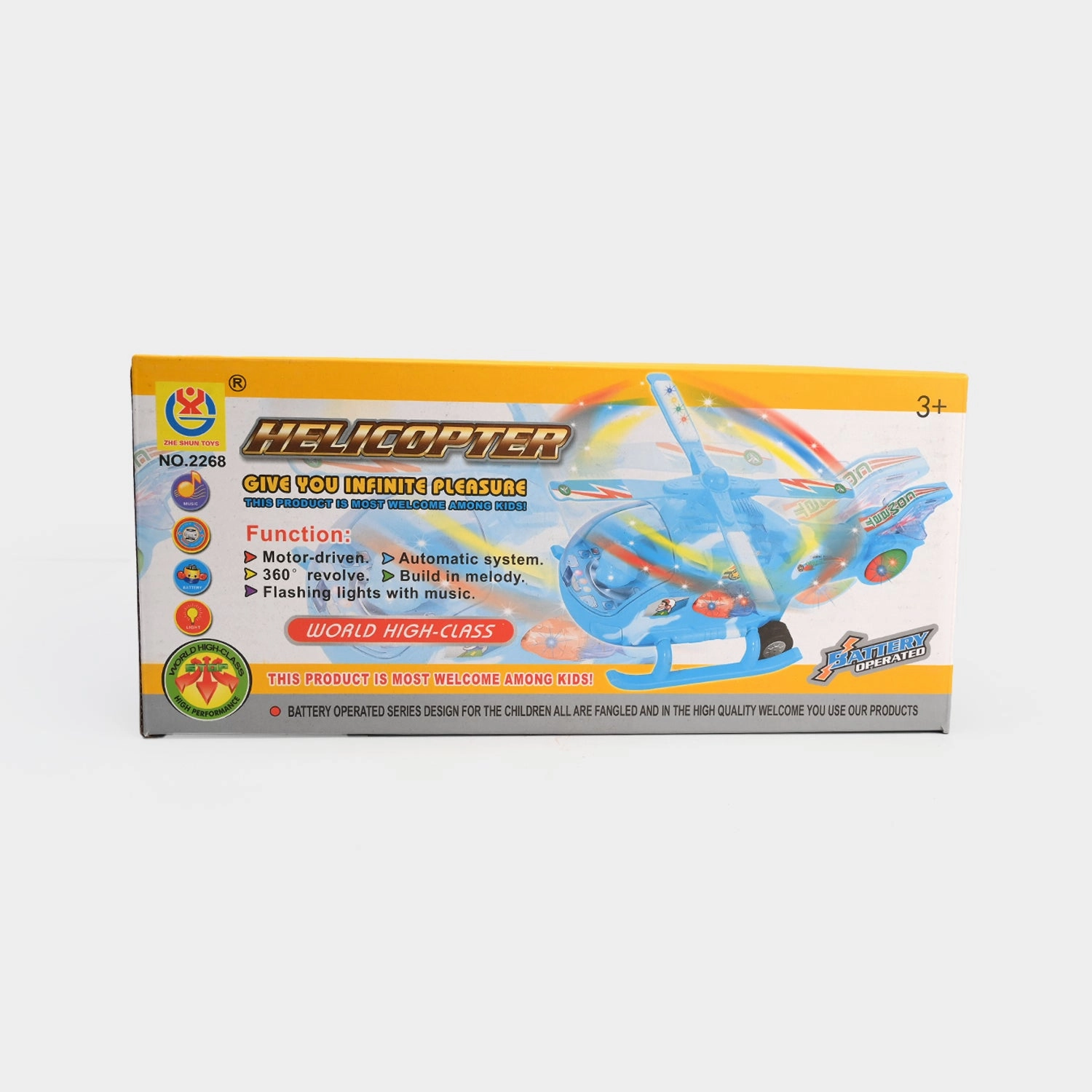 Helicopter With Light & Music Toy For Kids