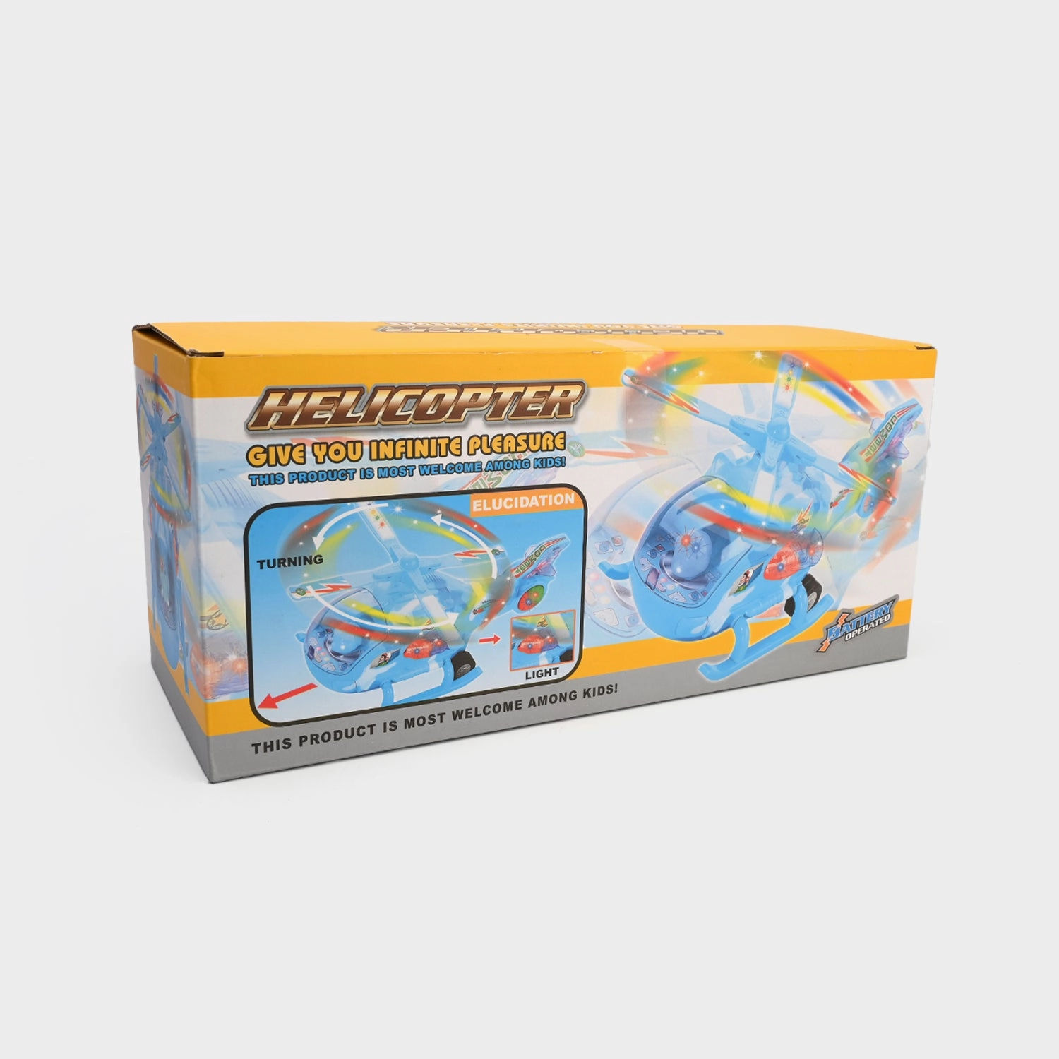 Helicopter With Light & Music Toy For Kids