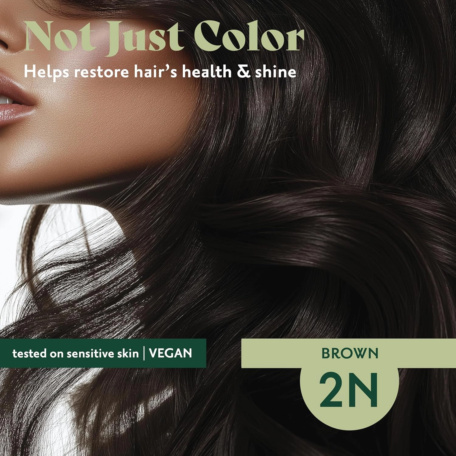Herbatint Permanent Hair Dye For Women - 2N Brown - For Up To 100% Gray Coverage of Resistant Gray Hair - Ammonia-Free, Alcohol-Free & Vegan - Salon Influenced Hair color 5.75 fl oz