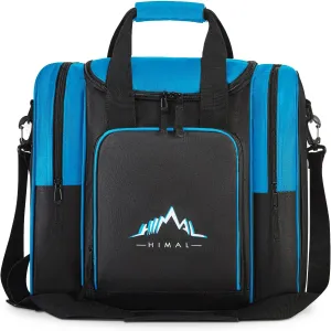 Himal Bowling Ball Bag for Single Sphere - Bowling Ball Tote Bowler's Bag with Padded Sphere Holder - Fits Bowler's Shoes Up to Mens Size 14