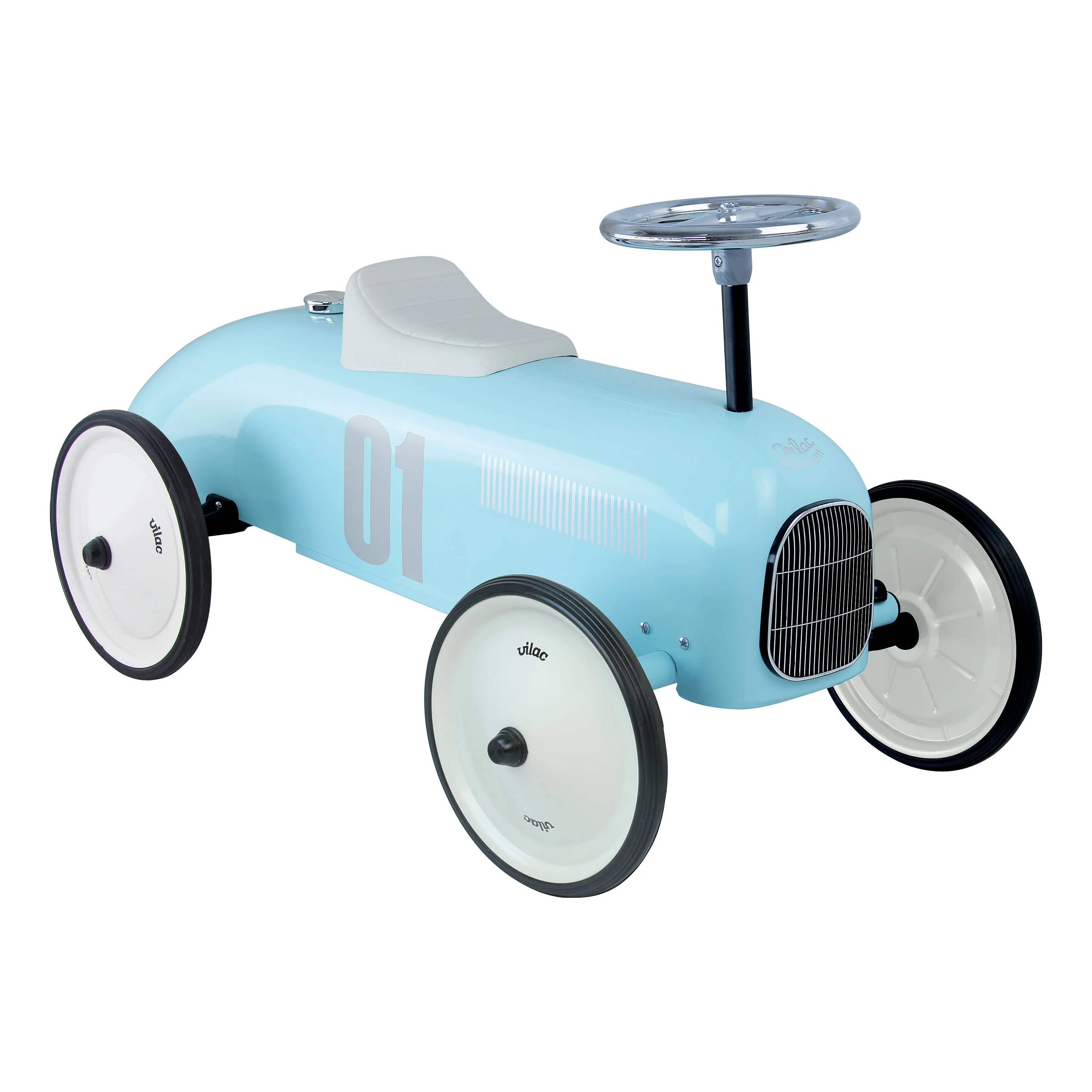 Hippychick - Vilac - Light Blue Metal Car