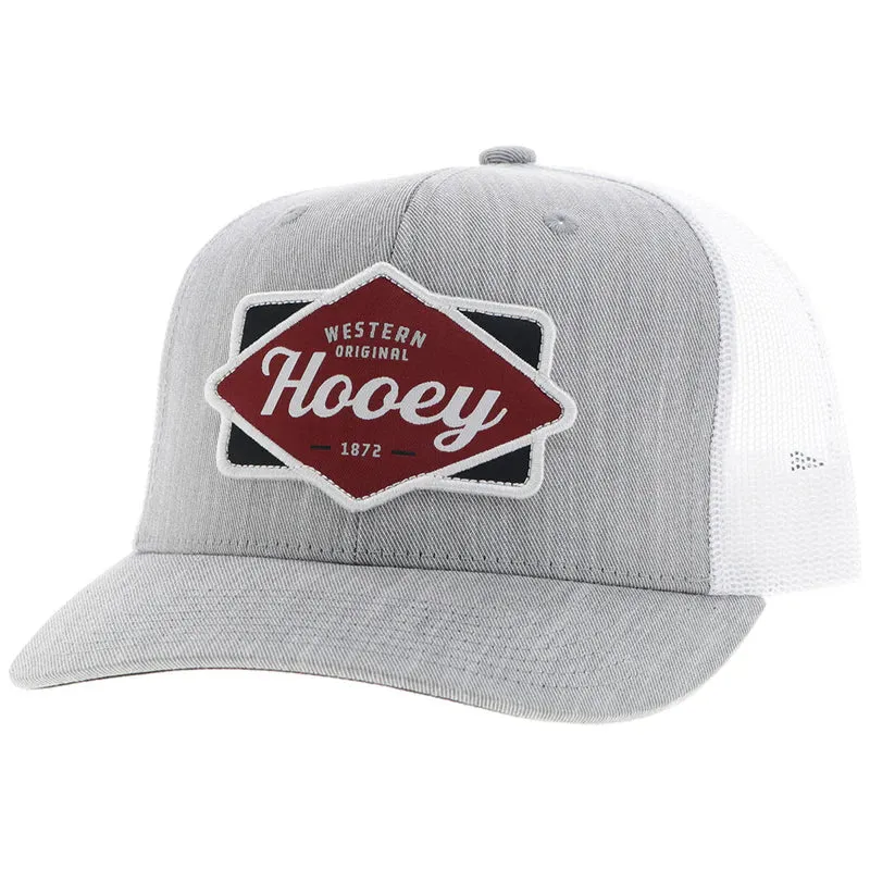 Hooey "Diamond" Grey/White Ballcap