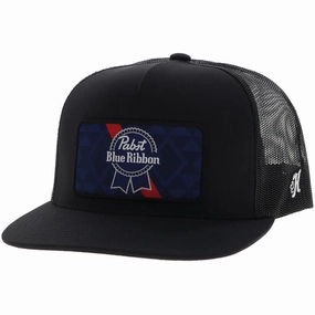Hooey "Pabst Blue Ribbon Black Patch and mesh