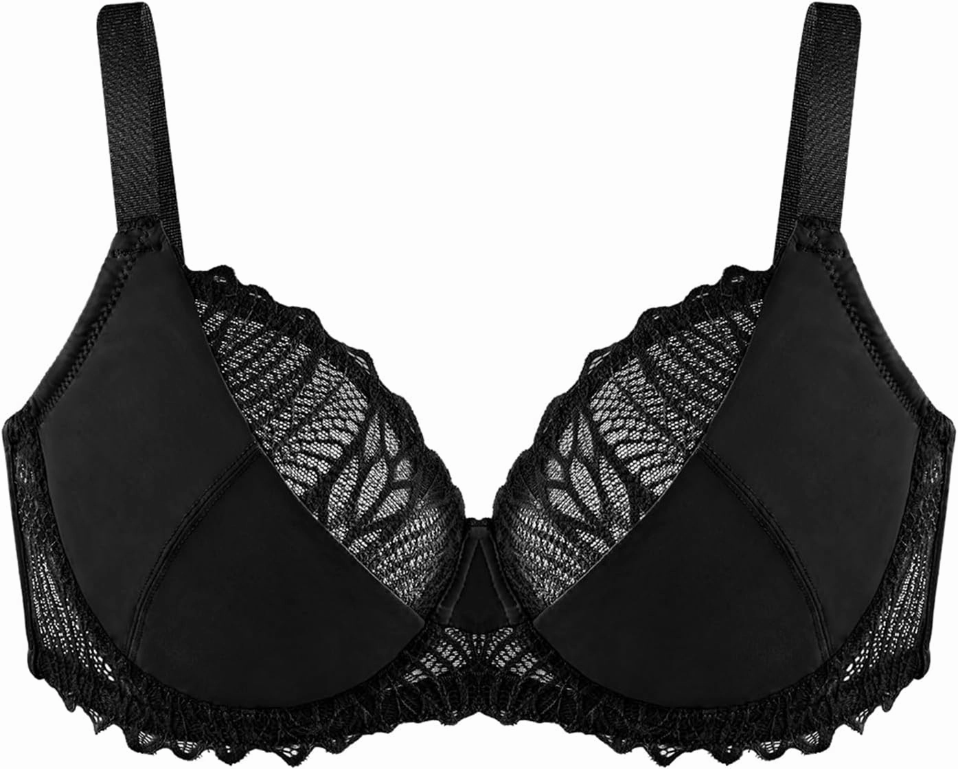 HSIA Minimizer Bra for Women - Plus Size Lace Bra Women's Full Coverage Unlined Underwire Bra for Heavy Breast