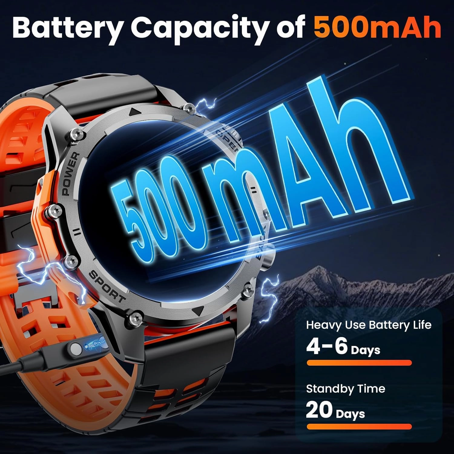 Hwagol Smart Watch (Call/Answer) 1.52'' Military Smart Watches for Men, 100 Sport Modes/Heart Rate/Sleep Monitor/Pedometer, 2025 New Fitness Tracker Two Style Kits,Watches for Men for Android iPhone