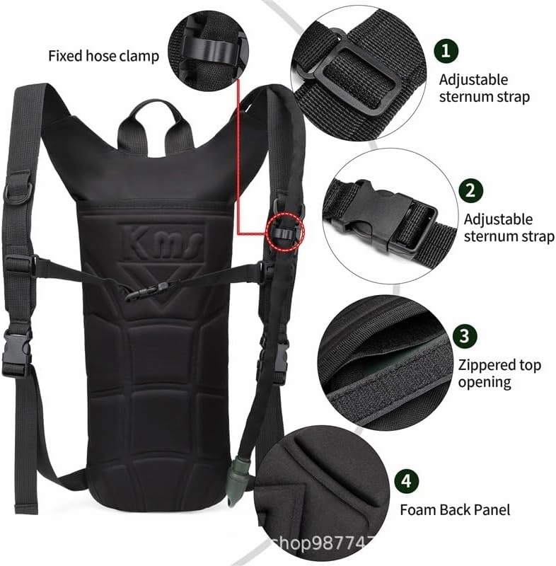 Hydration Pack - Lightweight Running Hydration Backpack For Men Women Hydration Backpack With Storage For Cycling, Hiking, Running, Climbing,Camping, Biking 3L Hydration Bladder Included(Khaki)