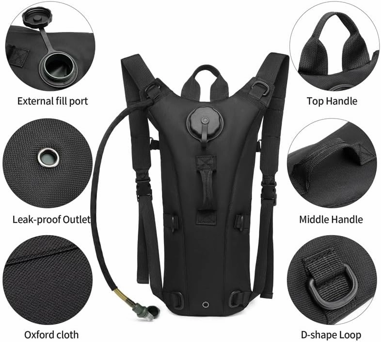 Hydration Pack - Lightweight Running Hydration Backpack For Men Women Hydration Backpack With Storage For Cycling, Hiking, Running, Climbing,Camping, Biking 3L Hydration Bladder Included(Khaki)