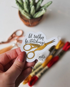 I’d rather be stitching Sticker