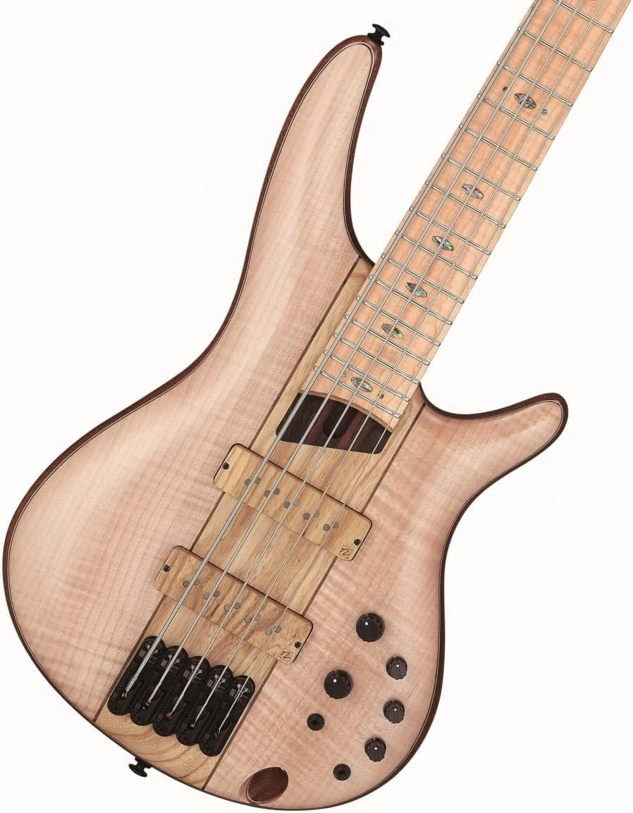 Ibanez Premium SR5FMDX2 5-string Bass Guitar - Natural Low Gloss