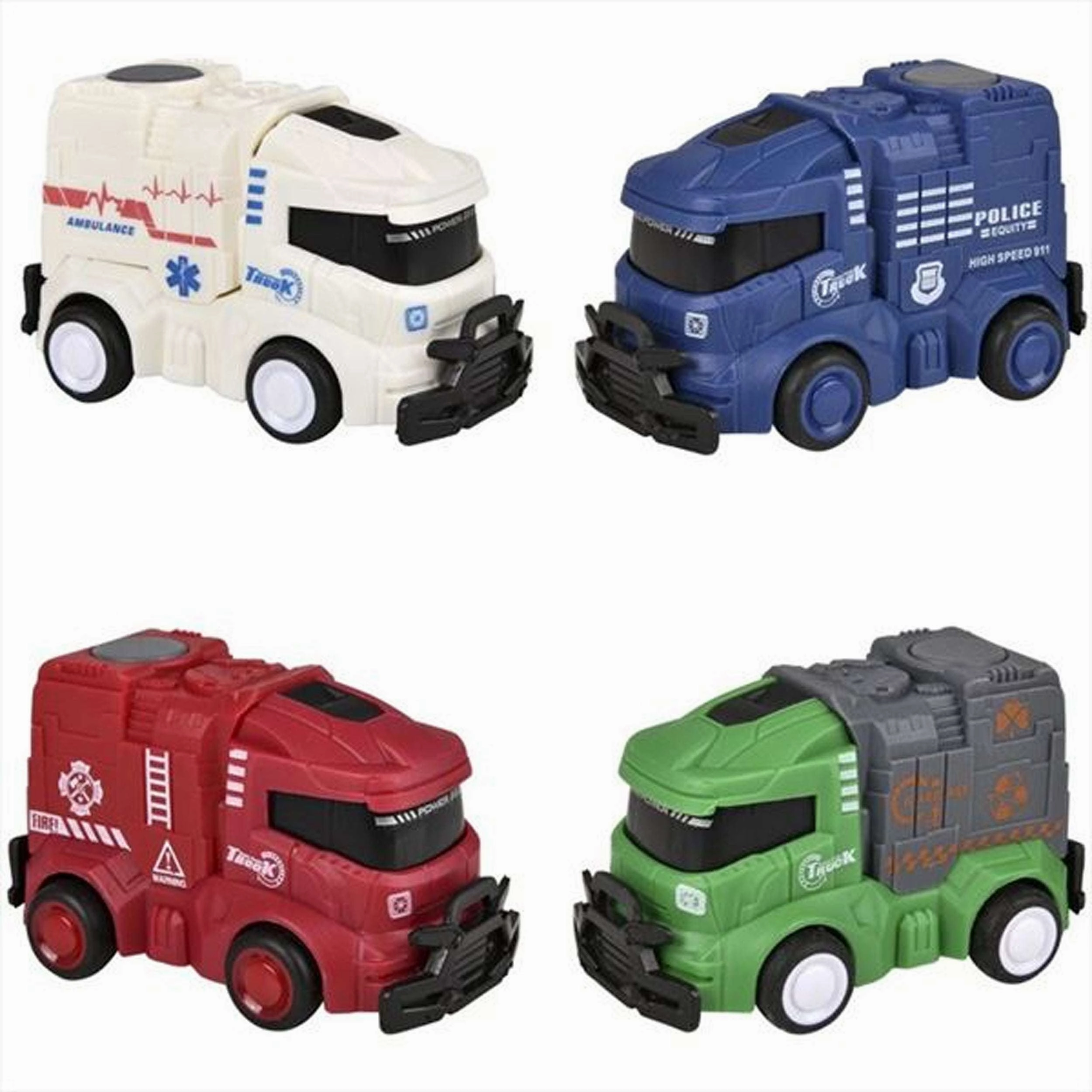 Inertia Service Vehicles – Fun Push-and-Go Toy