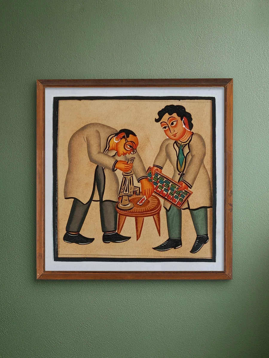 Innovation In Process: Scientists In Kalighat by Bapi Chitrakar