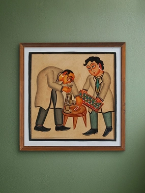 Innovation In Process: Scientists In Kalighat by Bapi Chitrakar