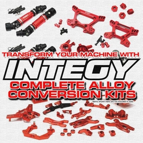 Integy RC Model C28804GREY Billet Machined Piggyback Shock Set (4) for Traxxas 1/10 Stampede 2WD & Bigfoot