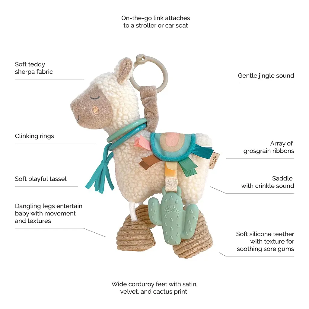 Itzy Ritzy - Bitzy Crinkle Sensory Toy Koala with Crinkle Sound for Babies & Toddlers & Link & Love Toy for Stroller, Car Seat or Activity Gym, Features Textured Ribbons