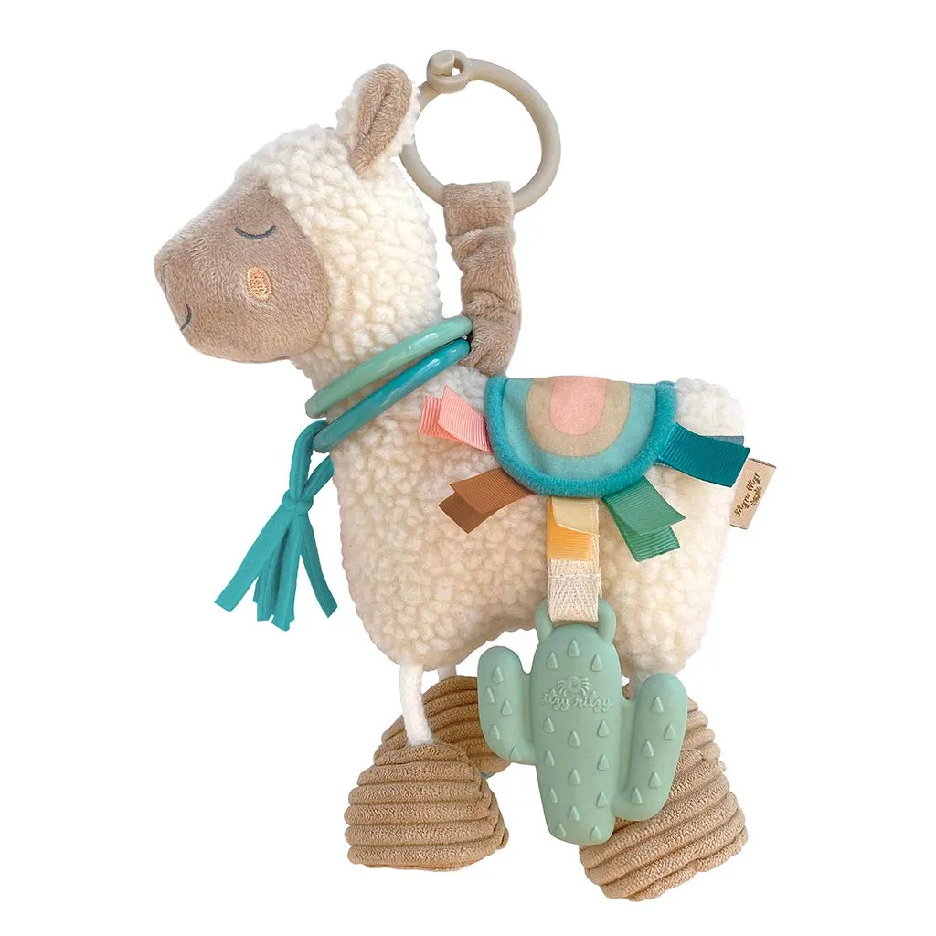 Itzy Ritzy - Bitzy Crinkle Sensory Toy Koala with Crinkle Sound for Babies & Toddlers & Link & Love Toy for Stroller, Car Seat or Activity Gym, Features Textured Ribbons