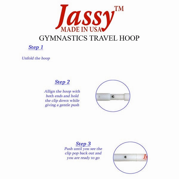 Jassy Rhythmic Gymnastics "Travel Hoop" – Size: 85 cm