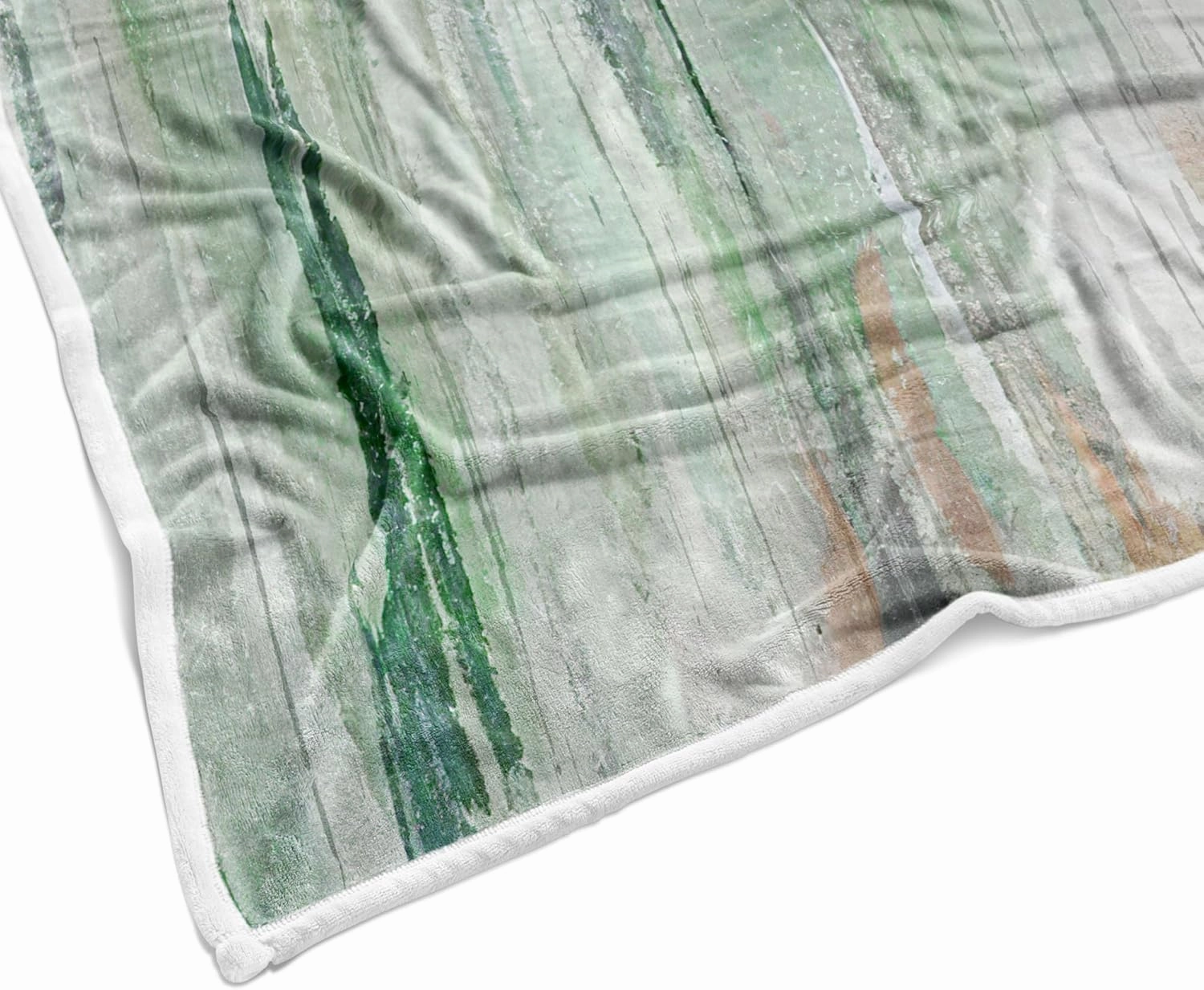 JAWO Sage Green Throw Blanket, Green Blankets Abstract Soft Fleece Blankets for Couch Sofa Bedroom, Morden Navy green teal Cooling blanket for Women Girls Gifts, 50X60