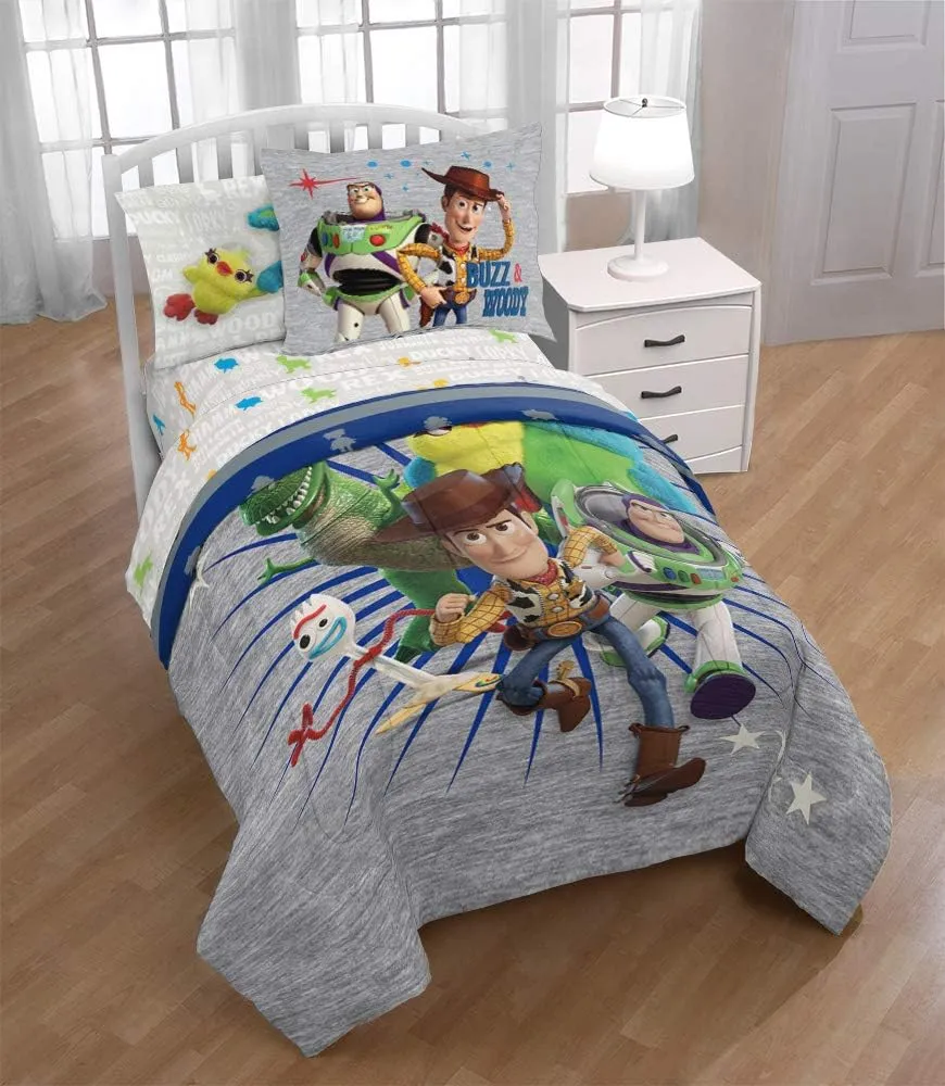 Jay Franco Disney Pixar Bed Set, Twin, Toy Story 4