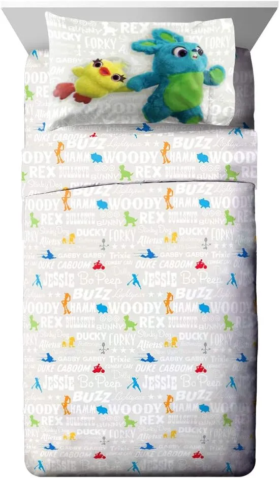 Jay Franco Disney Pixar Bed Set, Twin, Toy Story 4