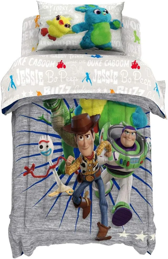 Jay Franco Disney Pixar Bed Set, Twin, Toy Story 4