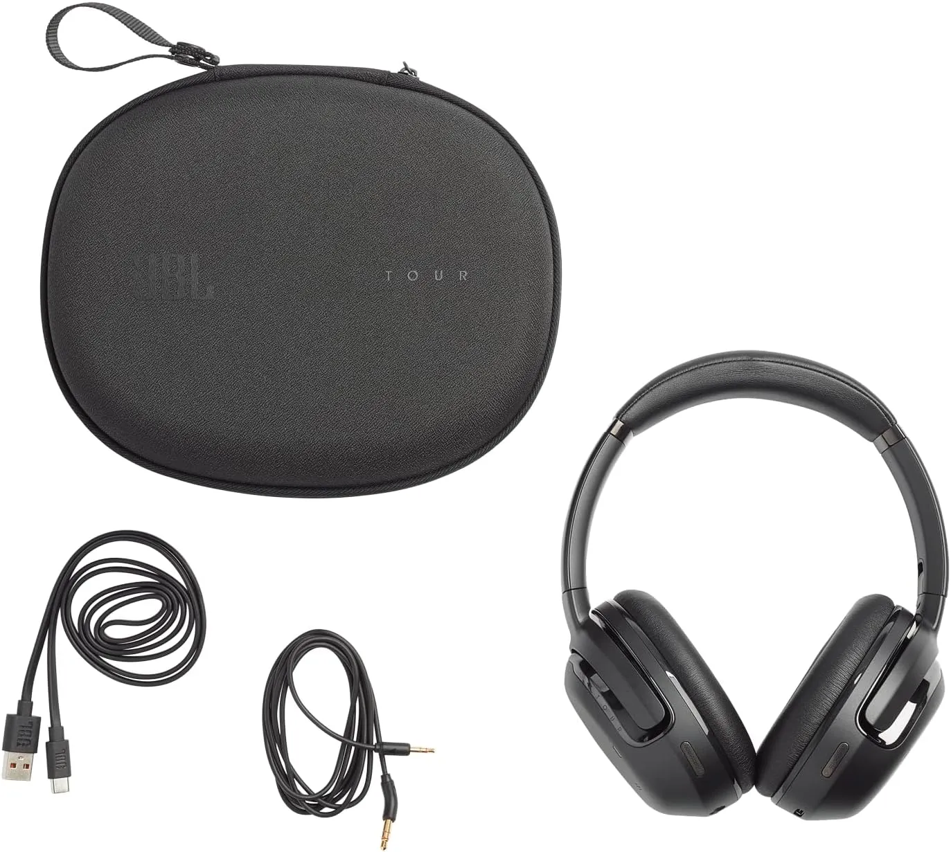 JBL Tour One M2 - Wireless Over-Ear Noise Cancelling Headphones (Black), Medium
