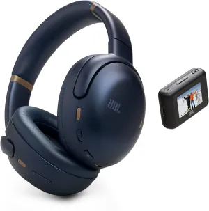 JBL Tour One M3 Smart Tx - Wireless Over-Ear Noise Cancelling Headphones with Smart Transmitter, Hi-Res Audio (3.5mm or USB-C), Spatial 360 Sound with Head Tracking & 70Hrs of Playback (Blue)