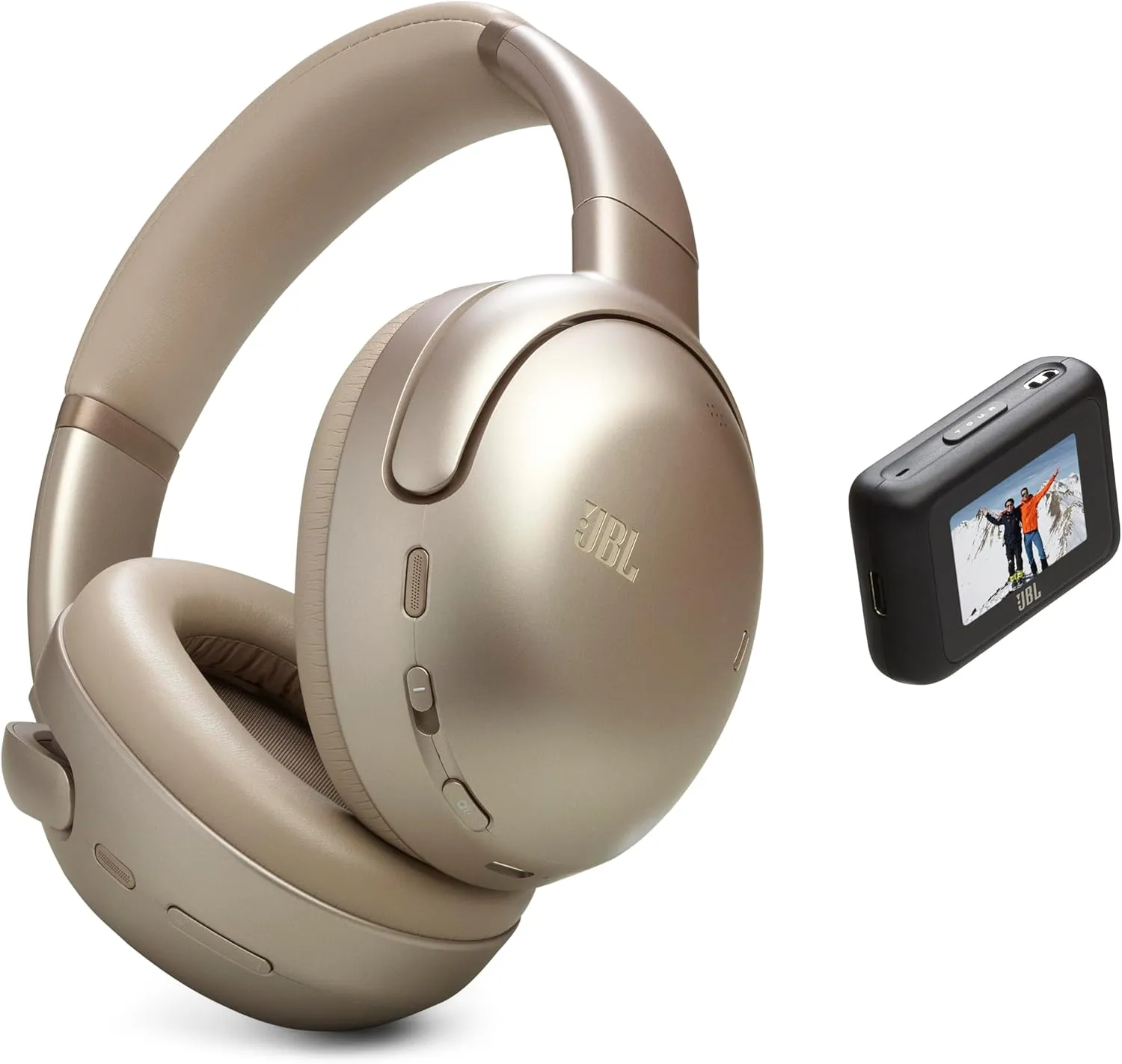 JBL Tour One M3 Smart Tx - Wireless Over-Ear Noise Cancelling Headphones with Smart Transmitter, Hi-Res Audio (3.5mm or USB-C), Spatial 360 Sound with Head Tracking & 70Hrs of Playback (Mocha)