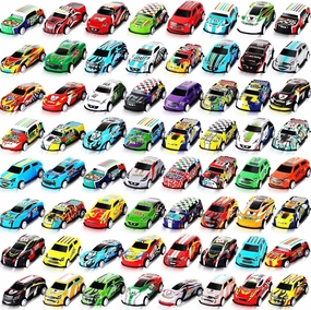 Jenaai 100 Pcs Mini Pull Back Toy Cars Bulk Pull Back Die Cast Race Cars Party Favors for Boys Girls Christmas Party Favor Return Gift Goodie Bag Stuffer Classroom Carnival Gift