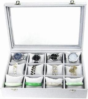 Jewelry Box Storage 10 Different Designs Clear Glass Lid Velvet Jewelry Organizer Box Jewelry Showcase For Watch Earrings Rings. Travel Jewelry Box (Color : D, Size : As shown)