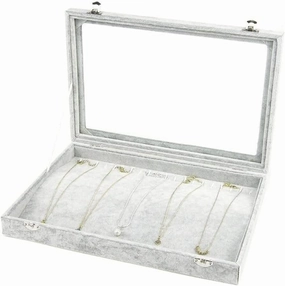 Jewelry Case Jewelry Box Jewelry Organizer 10 Different Designs Clear Glass Lid Velvet Jewelry Organizer Box Jewelry Showcase For Watch Earrings Rings. Jewelry Storage ( Color : K , Size : As shown )